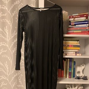 & Other Stories sheer vertical stripe midi dress!